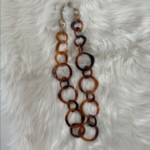 Chunky Tortoiseshell Chain Necklace